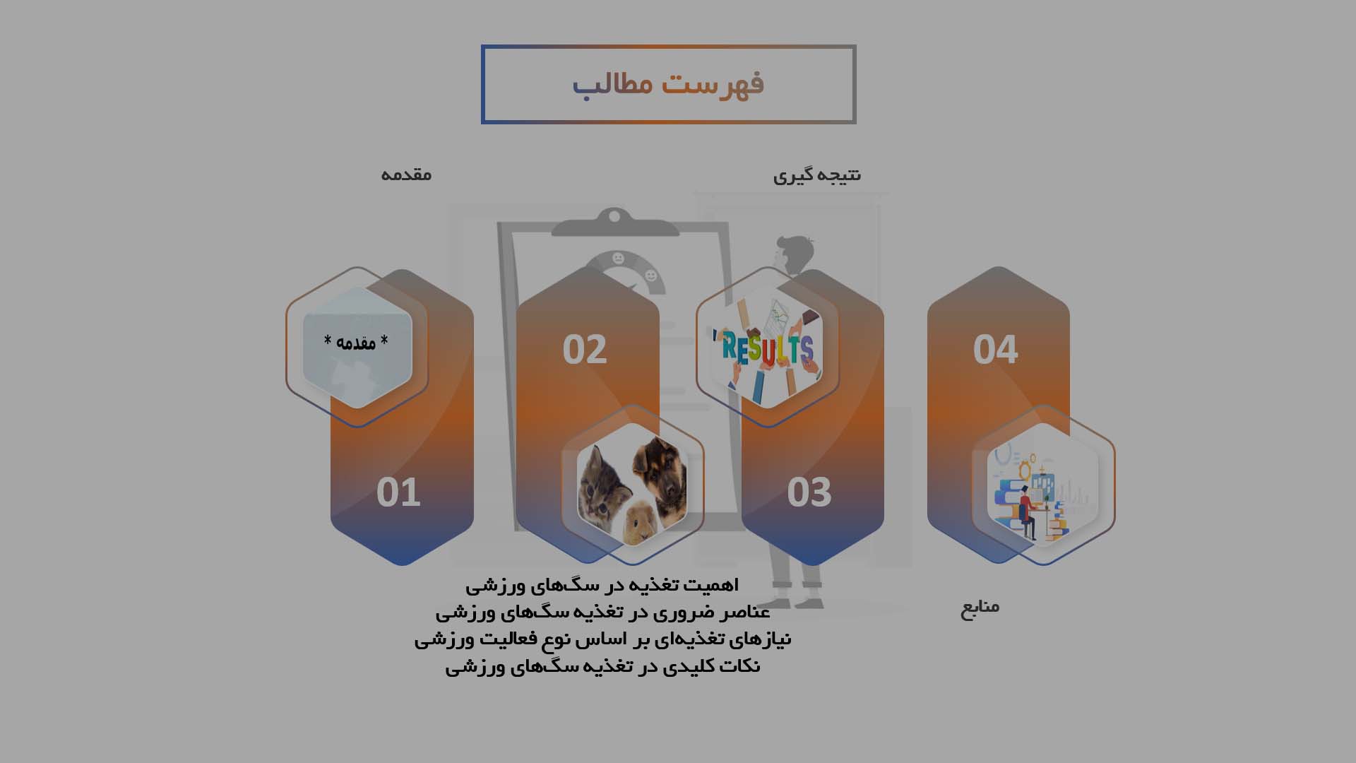 پاورپوینت تغذیه مناسب برای سگ‌های ورزشی